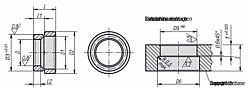 RECEIVER BUSHING FORM AD=13, L=12,1