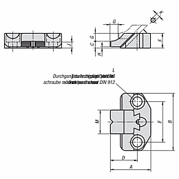 TOE CLAMP M8FLAT JAW