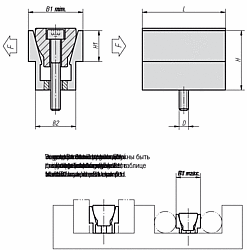 DOUBLE EDGE CLAMP D=M4