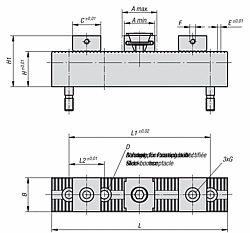 MULTIPLE FIXTURING SYSTEM M8HARD STOPS