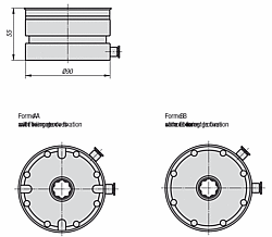 [-de-] ZERO LOCK KOMPAKT - AUFBAUSPANNER AUSSEND. 90MM , MIT FIXIERNUTEN