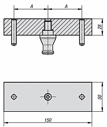 [-de-] ZERO LOCK AUSRICHTLEHRE ZENTRUMABSTAND 38MM