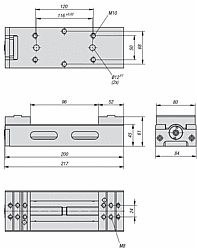 [-de-] ZENTRISCH-SPANNER ZS 80 L=200 , B=80